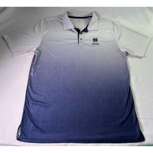 Notre Dame Fighting Irish Colosseum Polo Shirt XL Ombre Fade Performance Golf